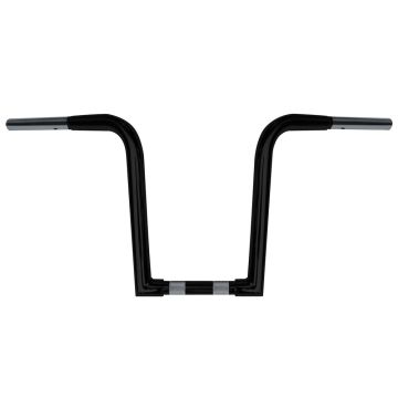 Wild 1 Chubby 1 1/4" Black WO612 12" Outlawz Ape Hanger for Harley-Davidson Dyna Softail and Sportster models