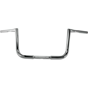 1 1/4" TODDS Cycle Strip Handlebars 10 inch Chrome for Baggers