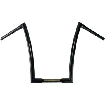 1 1/4" TODDS Cycle Strip Handlebars 12 inch Flat Black