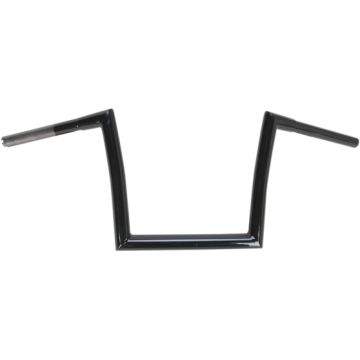 1 1/4" TODDS Cycle Strip Fat Bobber Handlebars 10 inch Gloss Black