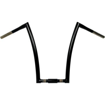 1 1/4" TODDS Cycle Strip Springer Handlebars 17 inch Gloss Black