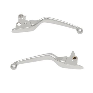 Chrome Smooth Wide Blade Levers for 2015-2017 Harley-Davidson Softail models with clutch cable