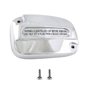Chrome Front Clutch Master Cylinder Cover for for 2017 and Newer Harley-Davidson Touring models