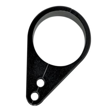1" Black Billet Throttle Idle Cable Clamp for Harley-Davidson Handlebars or Frames