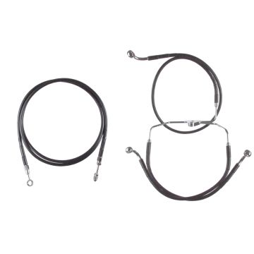 Basic Black Hydraulic Line Kit for Stock Bars 2014-2015 Harley-Davidson Street Glide, Road Glide models without ABS brakes