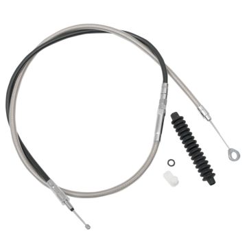 Stainless Braided +8" Clutch Cable for 1993-2000 Harley-Davidson Dyna Low Rider