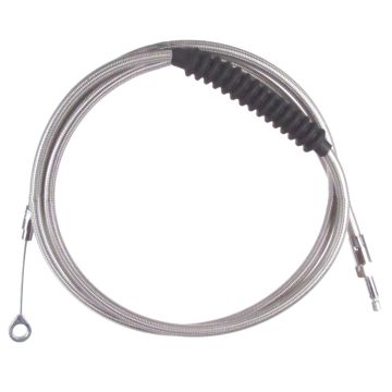Stainless Braided +4" Clutch Cable for 2000-2006 Harley-Davidson Softail Fatboy models