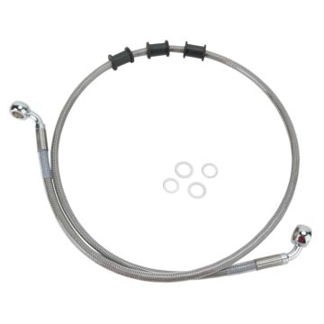 Front Stainless Braided Stock Length Brake Line for 2010-2011 Harley-Davidson Softail Fatboy Low models