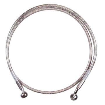 Front +8" Single Disc Stainless Braid Brake Line 1997-2013 Harley-Davidson Touring without ABS brakes