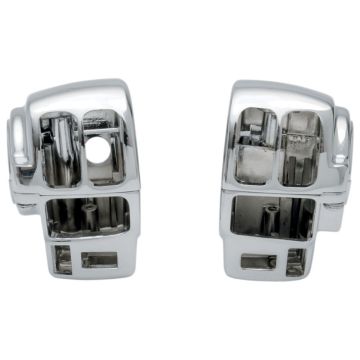Chrome Switch Housings for 2007-2013 Harley-Davidson Road King with Cruise and Ultra Classic models