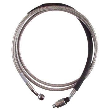 Stainless Braided +12" Hydraulic Clutch Line for 2014-2016 Harley-Davidson Touring models