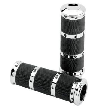 PM Performance Machine Chrome Contour XL Grips for 2008 & Newer Harley-Davidson Touring models