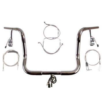 Build Your Own Custom Street Glide, Electra Glide, and Ultra Classic 2008-2013 PREWIRED Ape Hangers Handlebar DIY kit