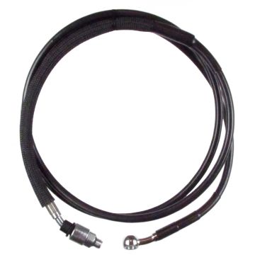 Black Vinyl Coated +8" Hydraulic Clutch Line for 2017 & Newer Harley-Davidson Touring models