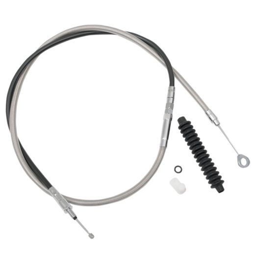 HC-67-0399 Hill Country Customs Stainless Braided Clutch Cable for 2008-2013 Harley-Davidson Touring models