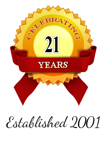 Established 2001 Celebrating 21 Years