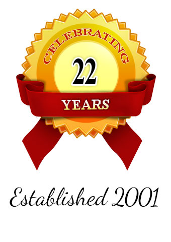 Established 2001 Celebrating 22 Years