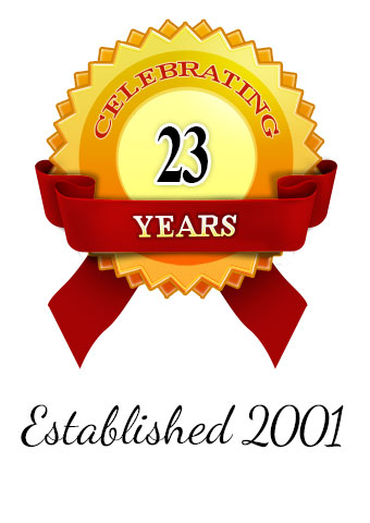 Established 2001 Celebrating 23 Years