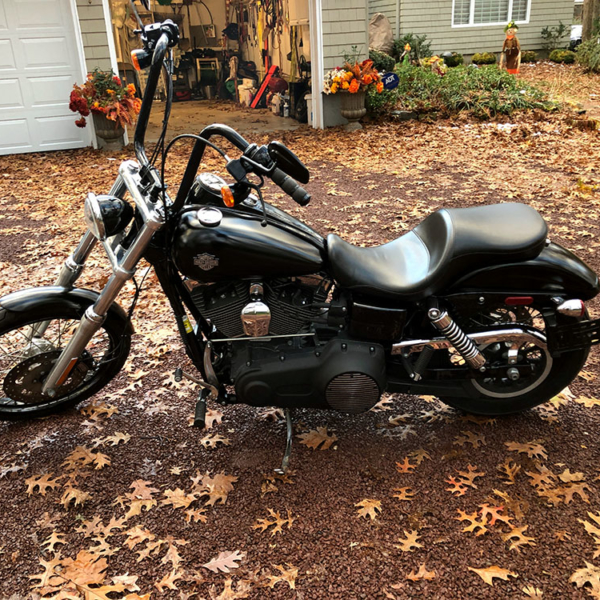 2015 Dyna Wide Glide with HCC 14 inch Ape Hangers